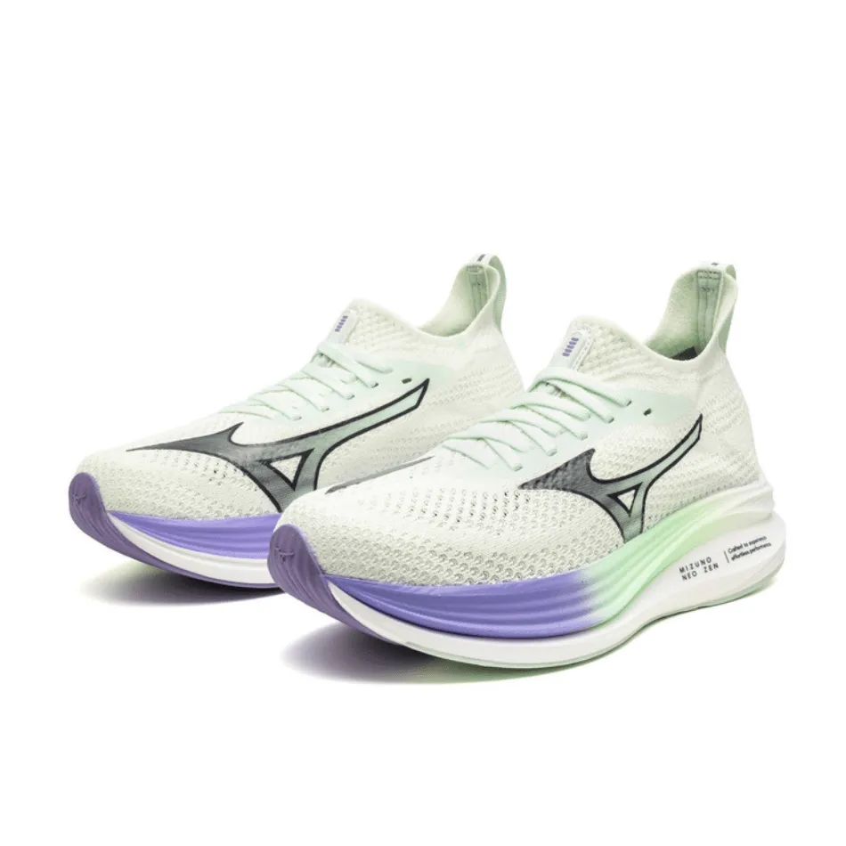 Mizuno Damen Neo Zen Laufschuhe in Hauch von Minzgrün/Indientinte/Paisley Lila SS25