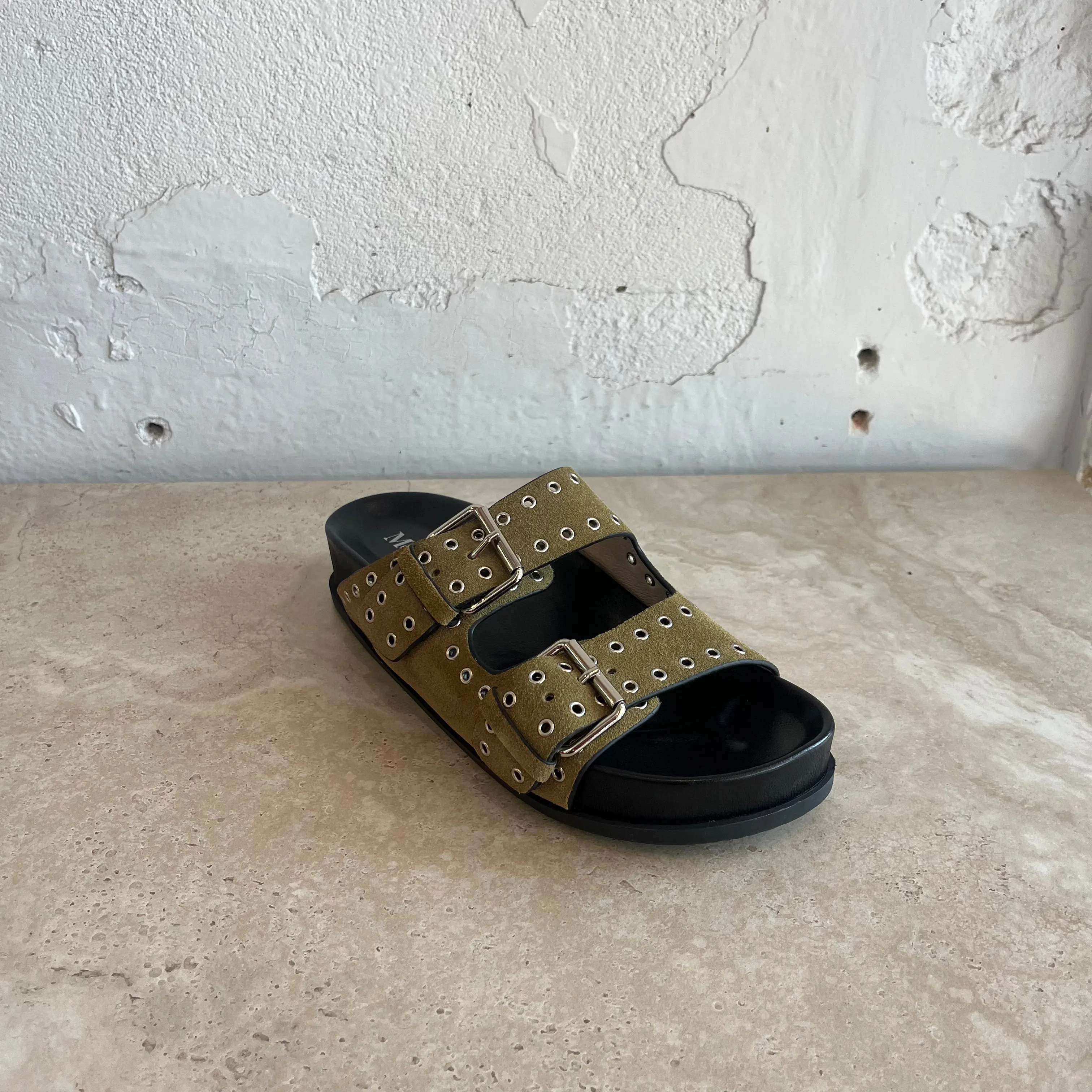 Mollini Ciana Khaki Wildleder Schuhe_Mollini
