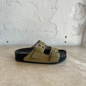 Mollini Ciana Khaki Wildleder Schuhe_Mollini