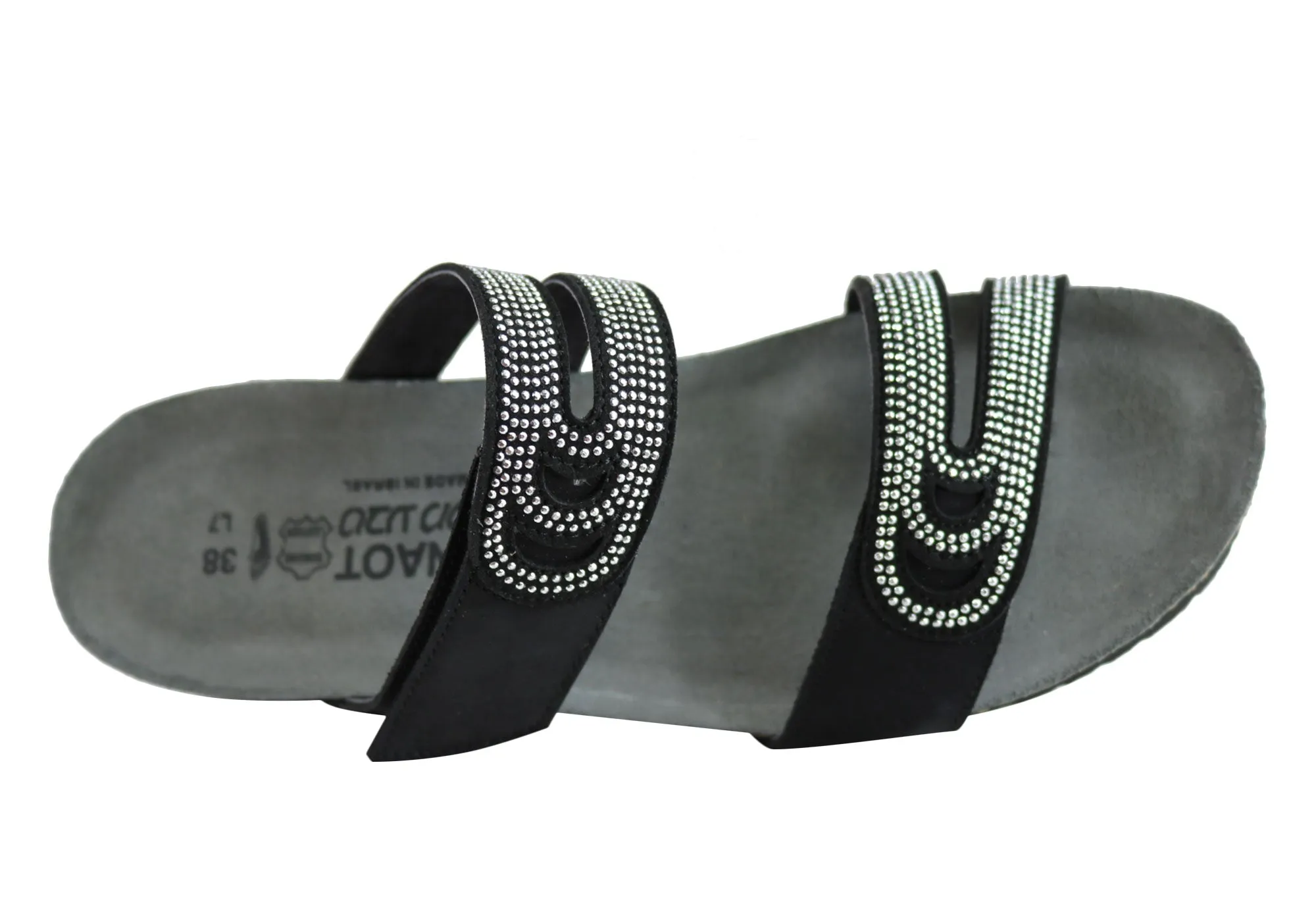 Naot Ainsley Damen Lederschuhe Bequeme Gepolsterte Sandalen Slides Naot Schuhe