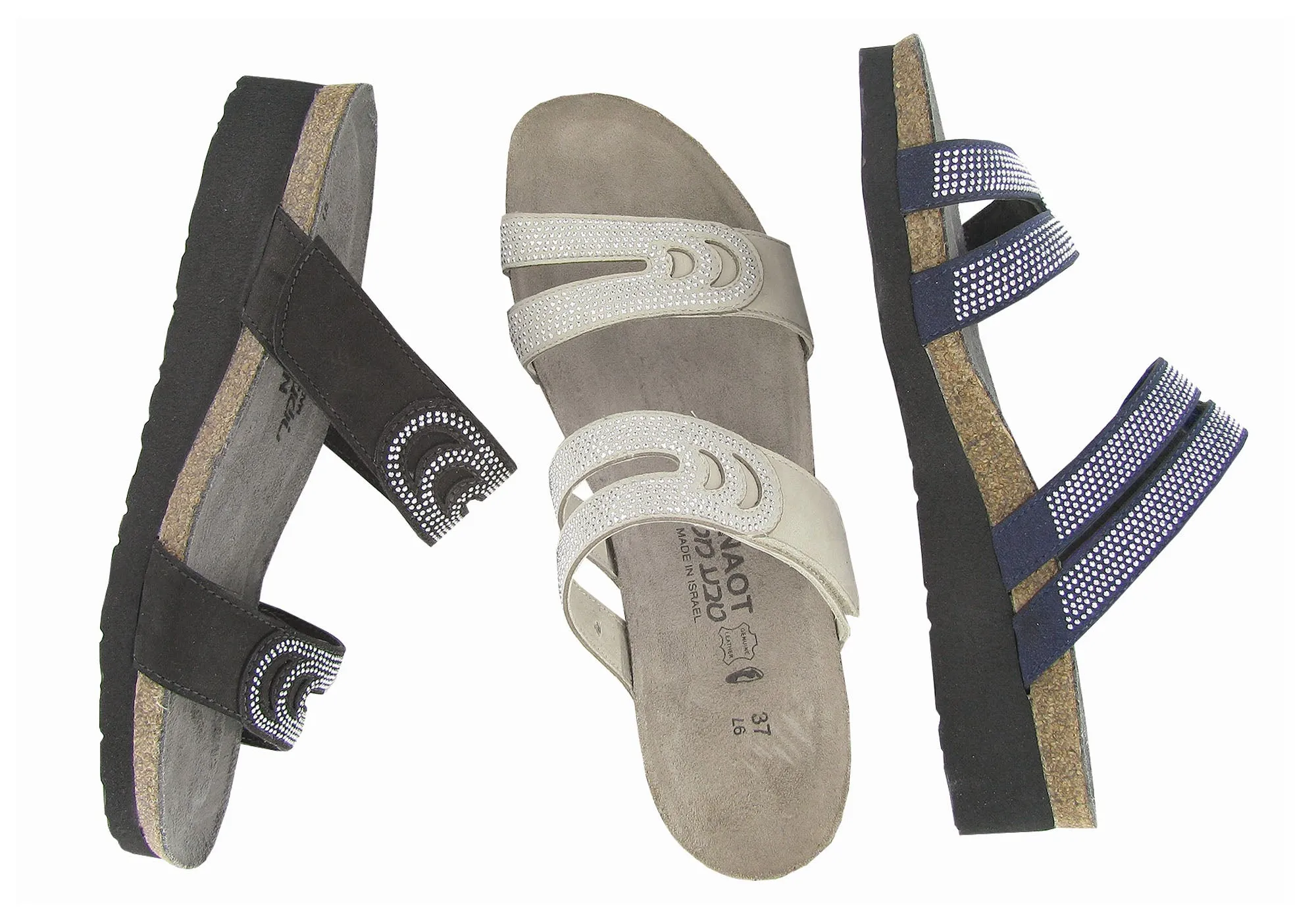 Naot Ainsley Damen Lederschuhe Bequeme Gepolsterte Sandalen Slides Naot Schuhe