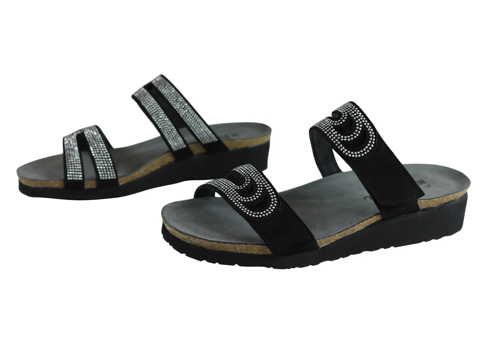 Naot Ainsley Damen Lederschuhe Bequeme Gepolsterte Sandalen Slides Naot Schuhe