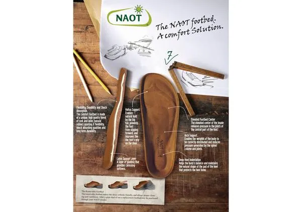 Naot Ainsley Damen Lederschuhe Bequeme Gepolsterte Sandalen Slides Naot Schuhe