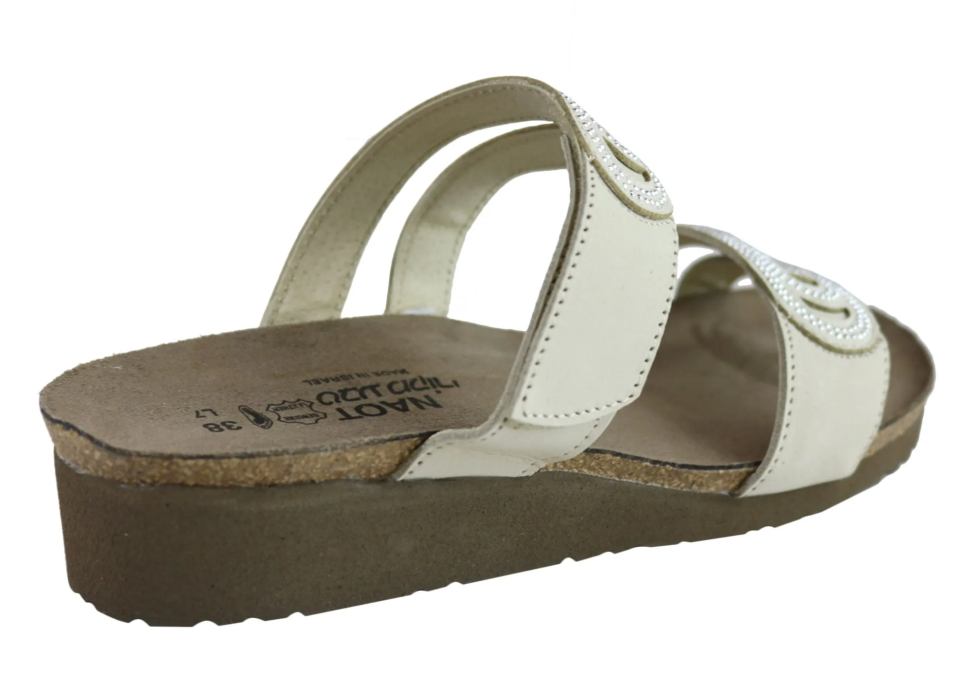 Naot Ainsley Damen Lederschuhe Bequeme Gepolsterte Sandalen Slides Naot Schuhe