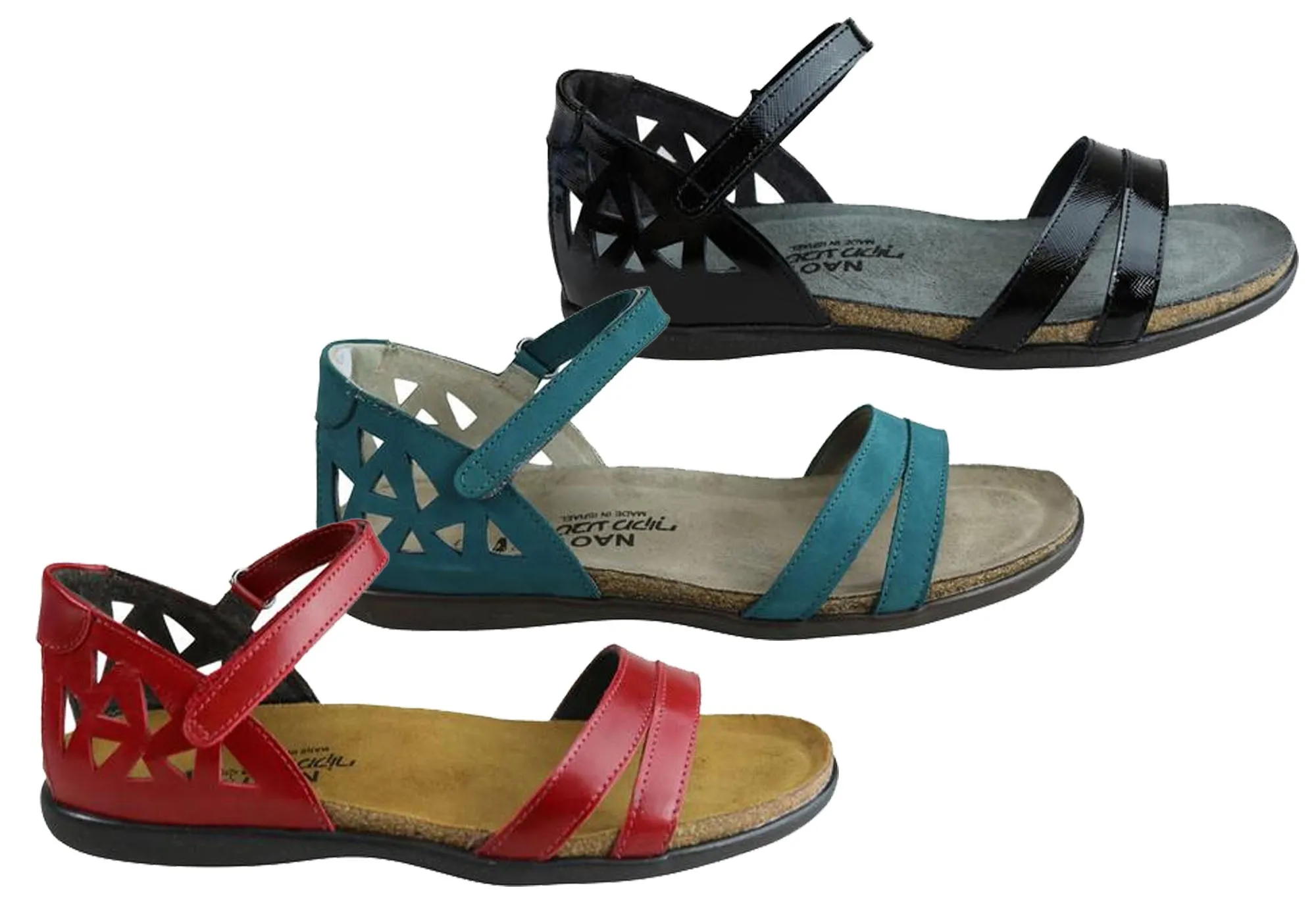 Naot Bonnie Damen Leder Bequeme Unterstützende Sandalen Naot Schuhe