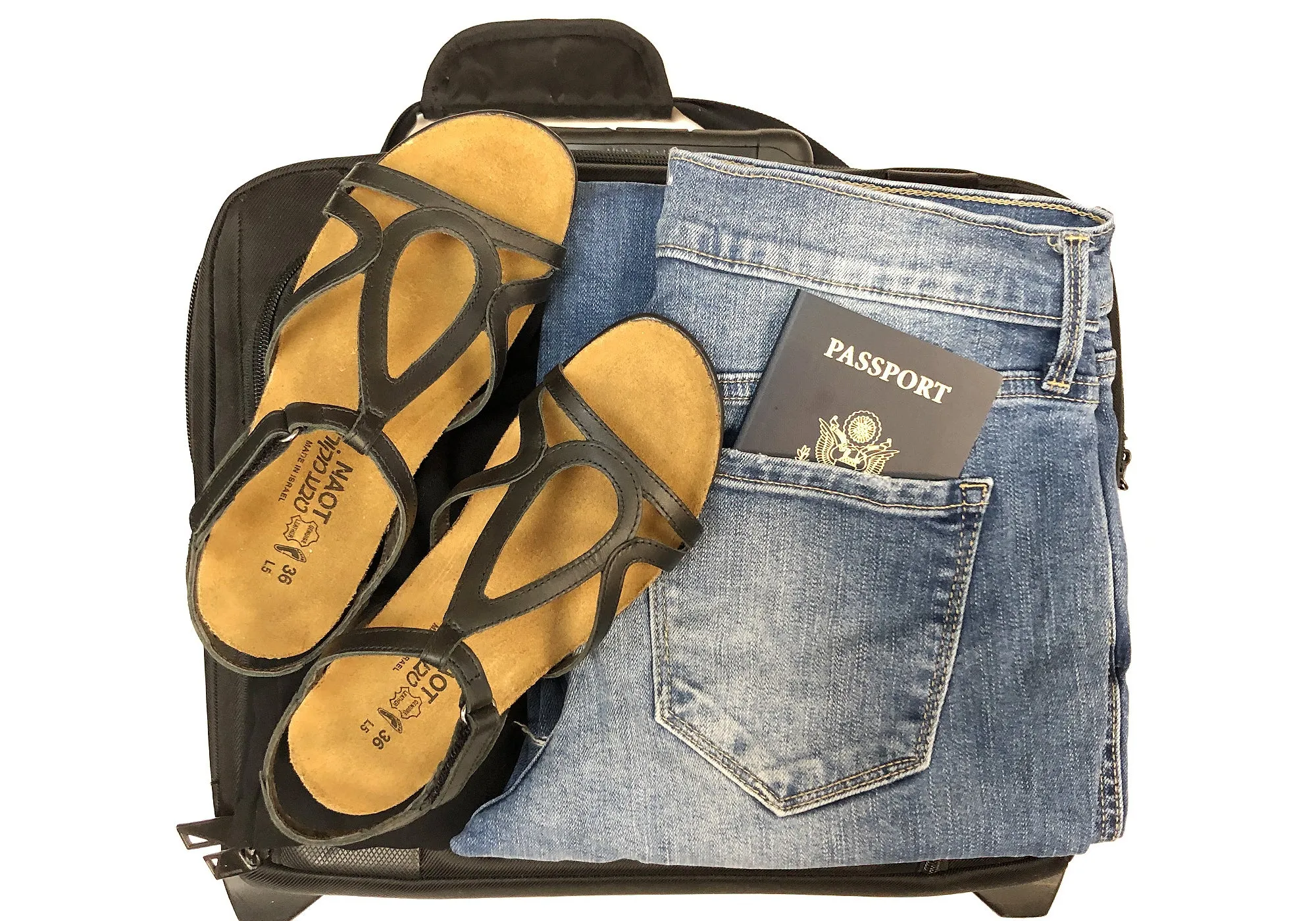 Naot Dorith Damen Komfortable gepolsterte flache Ledersandalen mit Unterstützung Naot Schuhe