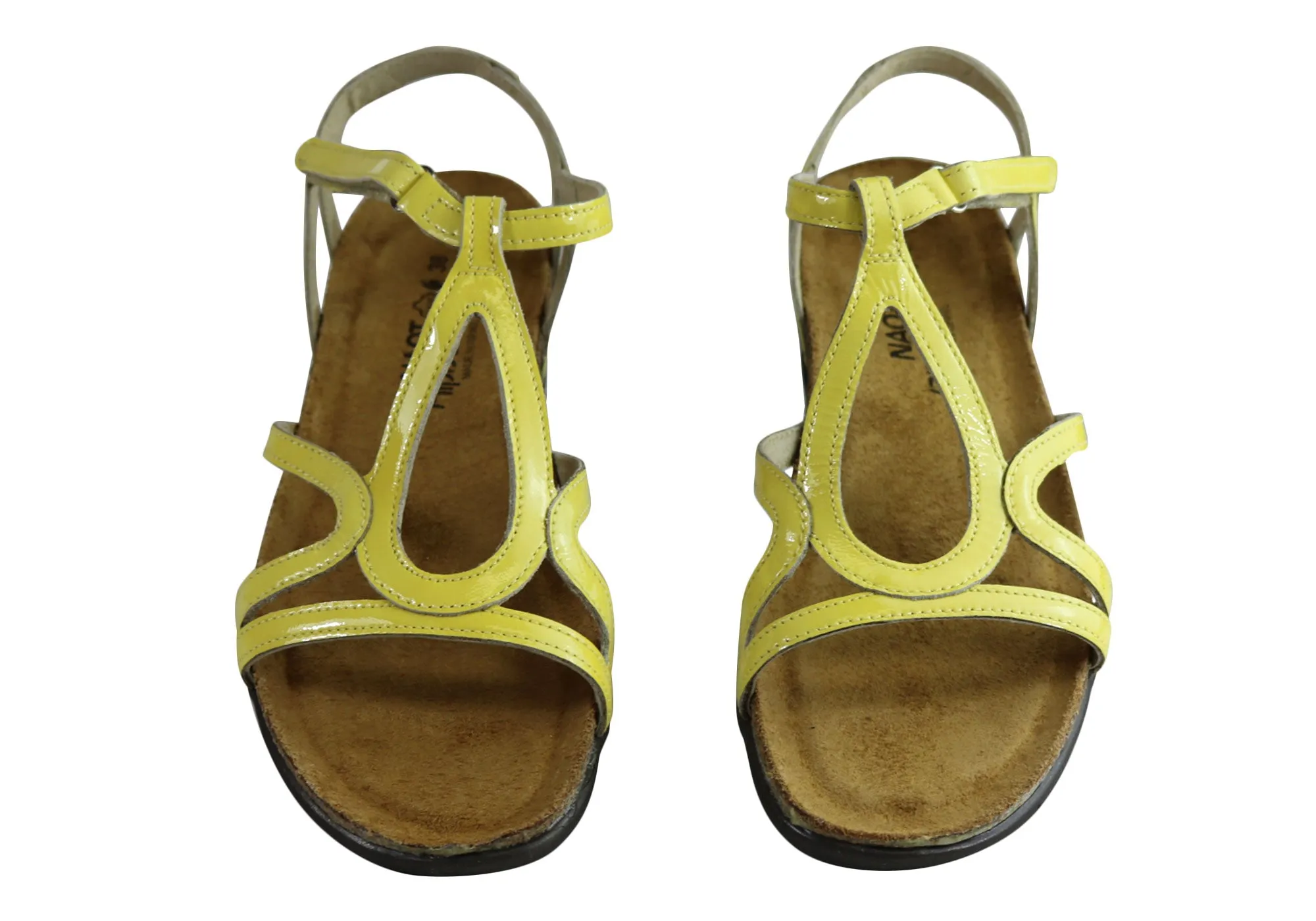 Naot Dorith Damen Komfortable gepolsterte flache Ledersandalen mit Unterstützung Naot Schuhe