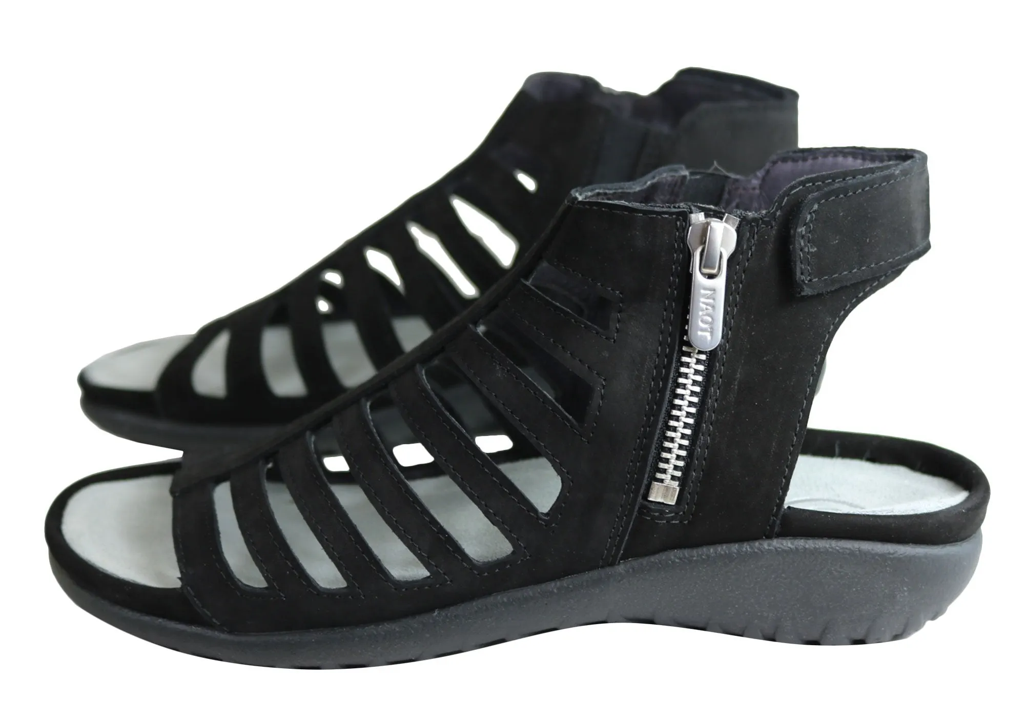 Naot Pitau Damen Ledersandalen mit orthopädischer Unterstützung und hohem Tragekomfort