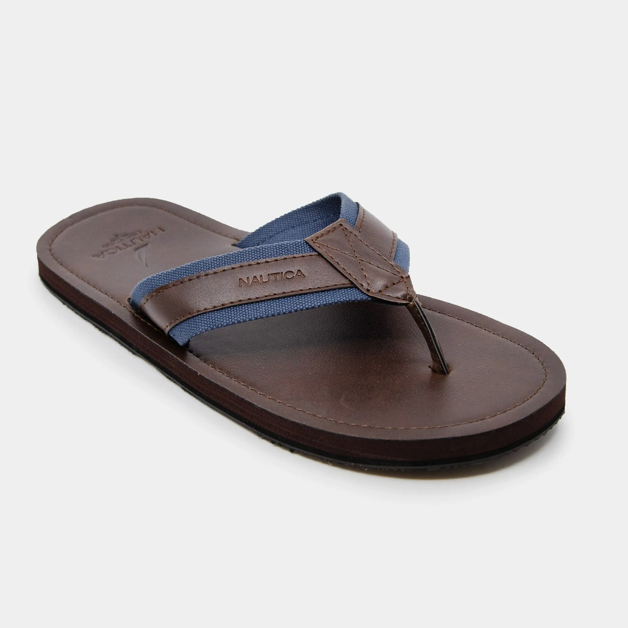 Nautica Herren Logo Prägetextur Flip-Flop Sandalen Hey Dude Schuhe