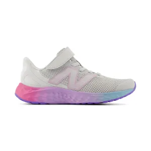 New Balance Kinder (Vorschule) Fresh Foam Arishi v4 PAARIGR4 Grau Matter/Mitte des Jahrhunderts Pink/Lila Glo New Balance Schuhe