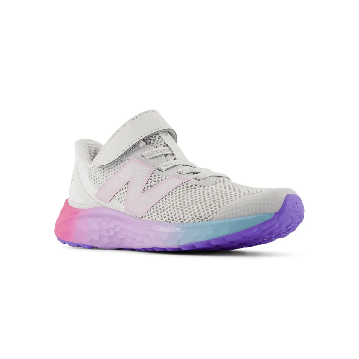 New Balance Kinder (Vorschule) Fresh Foam Arishi v4 PAARIGR4 Grau Matter/Mitte des Jahrhunderts Pink/Lila Glo New Balance Schuhe