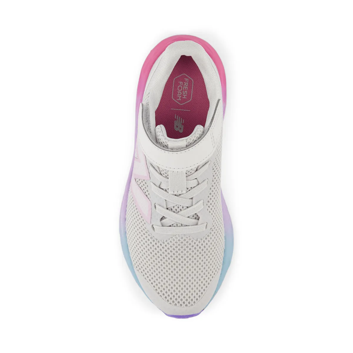 New Balance Kinder (Vorschule) Fresh Foam Arishi v4 PAARIGR4 Grau Matter/Mitte des Jahrhunderts Pink/Lila Glo New Balance Schuhe