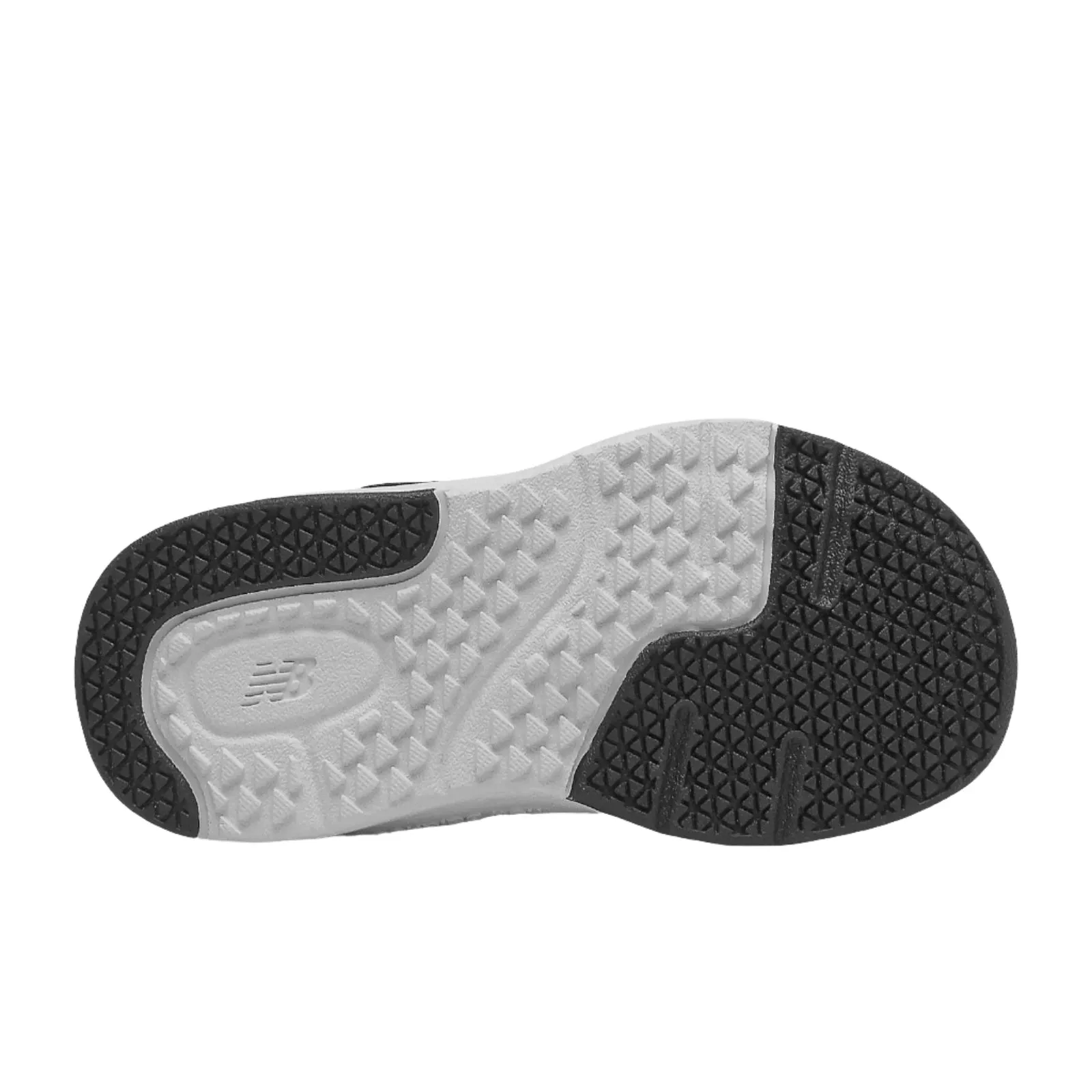 New Balance Schuhe Kinder Dynasoft IT545BO1 mit Klettverschluss und Schnürsenkeln Schwarz/Weiß/Silber Metallic (Größe 4c-10c)