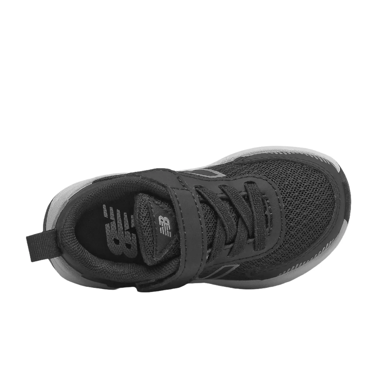 New Balance Schuhe Kinder Dynasoft IT545BO1 mit Klettverschluss und Schnürsenkeln Schwarz/Weiß/Silber Metallic (Größe 4c-10c)