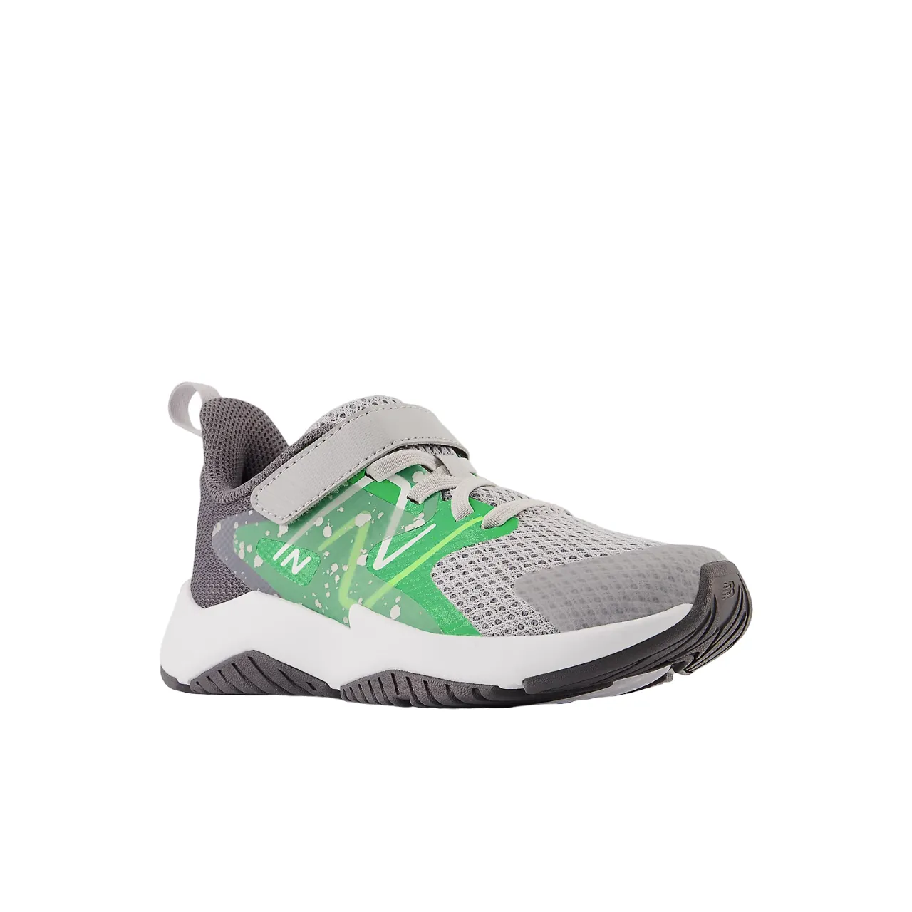 New Balance Schuhe Rave Run v2 mit Bungee-Schnürung und Oberriemen in Regenwolke Grün (10,5c-3J)