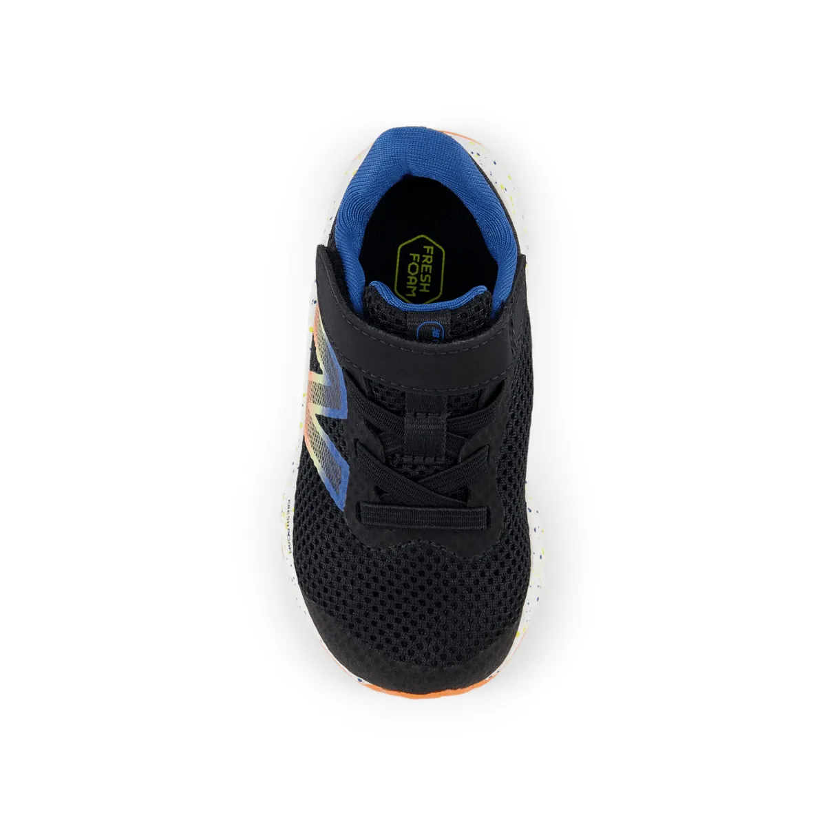 New Balance Kleinkind-Frischschaum Arishi v4 IAARIBS4 Schwarz/Blauer Achat/Leuchtendes Orange New Balance Schuhe