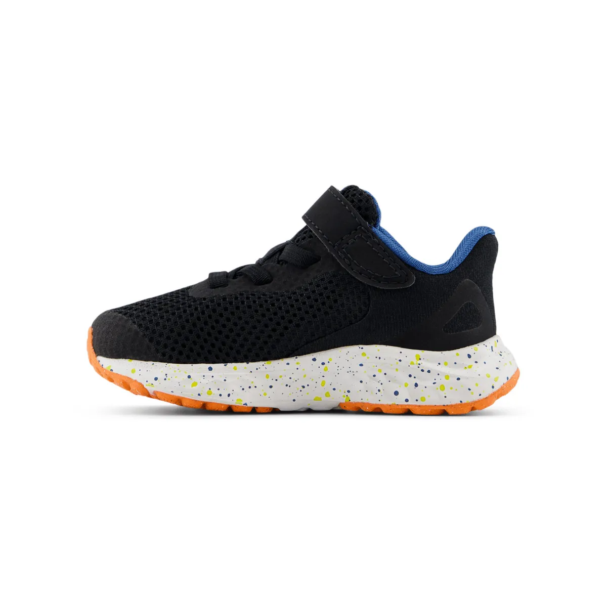 New Balance Kleinkind-Frischschaum Arishi v4 IAARIBS4 Schwarz/Blauer Achat/Leuchtendes Orange New Balance Schuhe