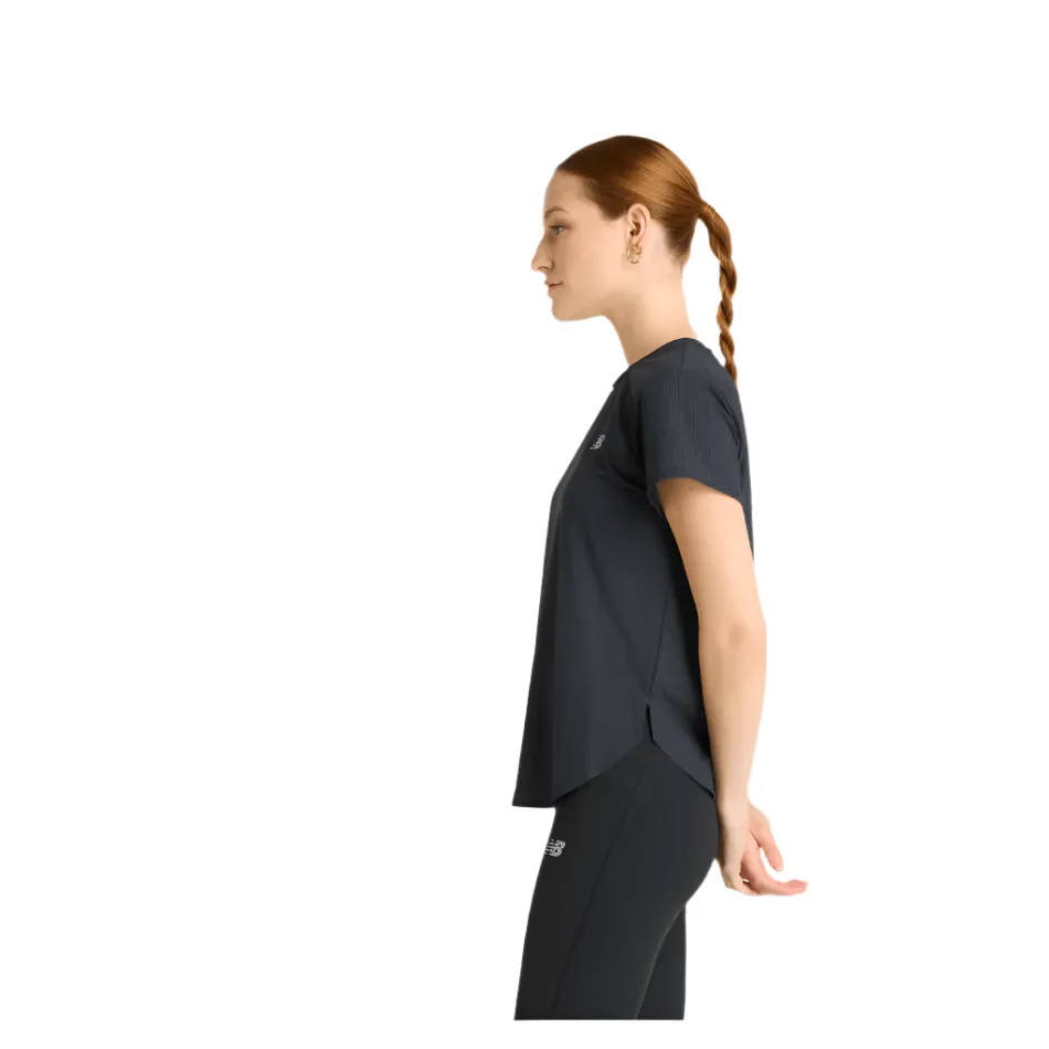 New Balance Damen Race Day Ultralight T-Shirt in Schwarz SS25