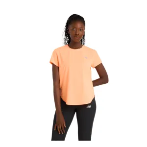 New Balance Damen Race Day Ultralight T-Shirt in Hot Mango SS25