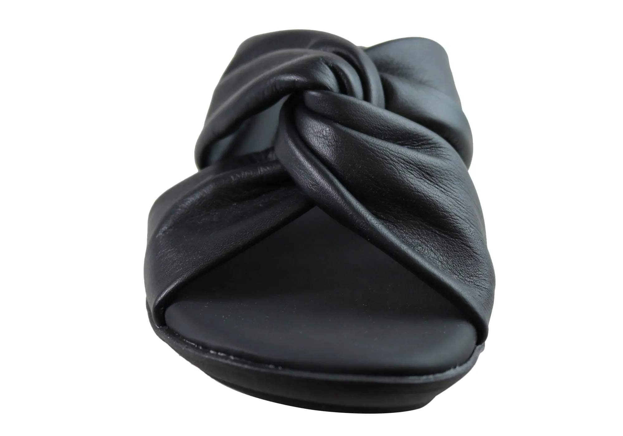 New Face Angie Damen Comfort Leder Slides Sandalen Hergestellt in Brasilien New Face Schuhe