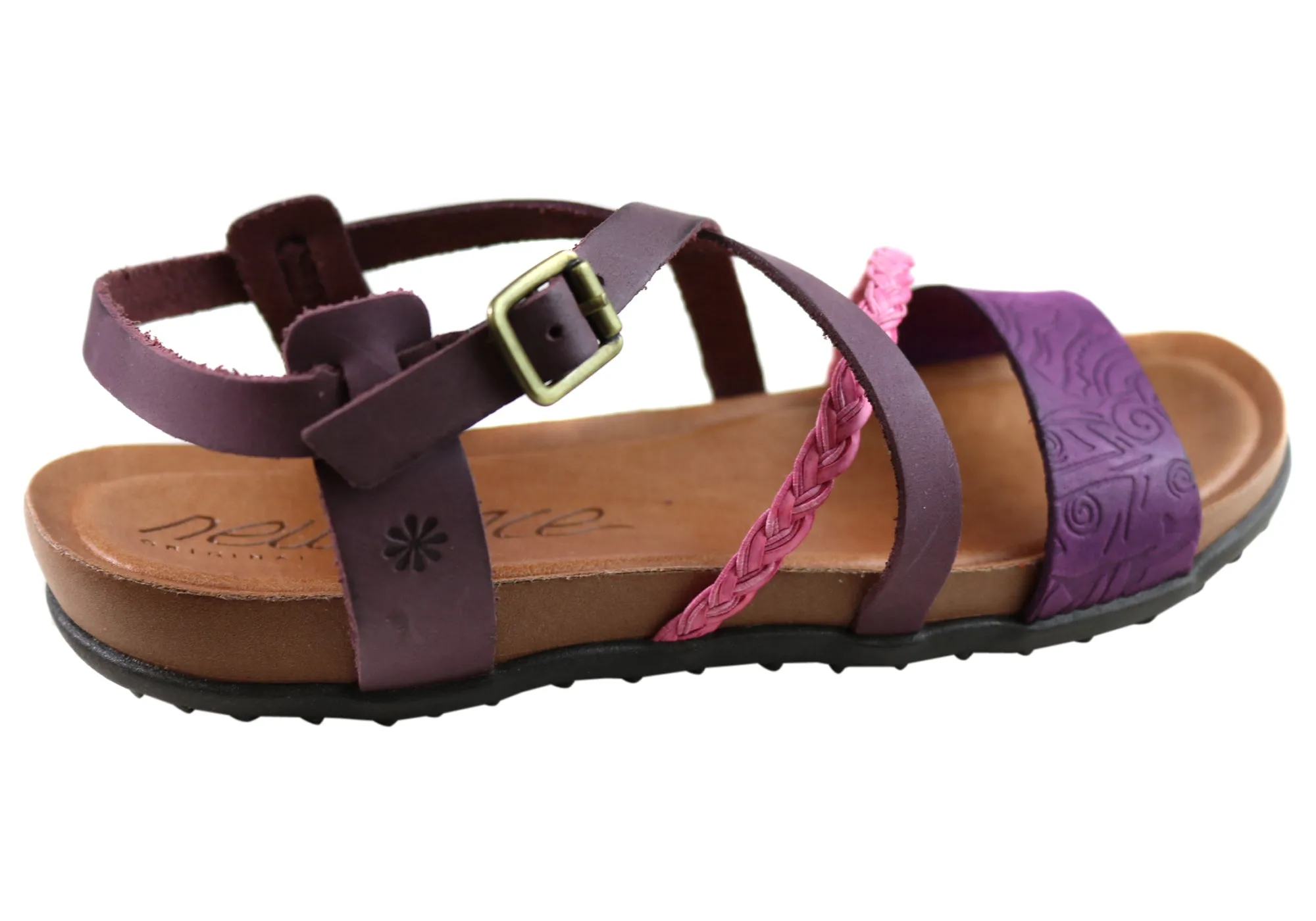 New Face Laurina Damen Bequeme Ledersandalen Hergestellt In Brasilien New Face Schuhe
