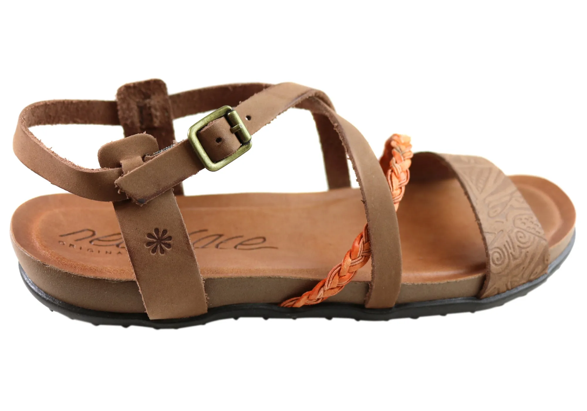New Face Laurina Damen Bequeme Ledersandalen Hergestellt In Brasilien New Face Schuhe