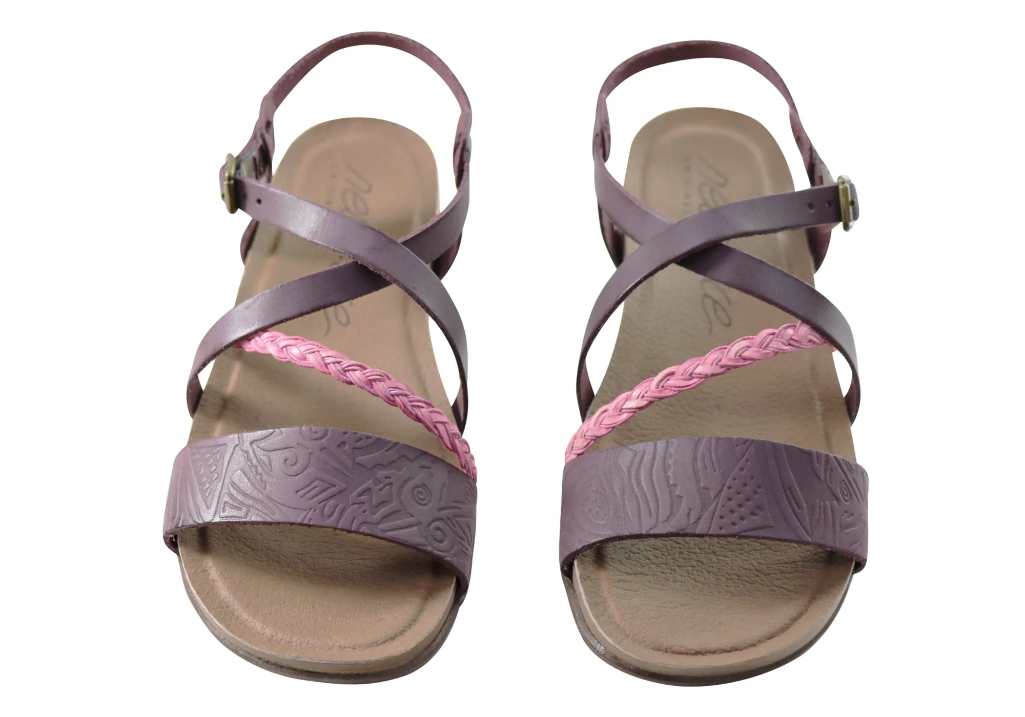 New Face Laurina Damen Bequeme Ledersandalen Hergestellt In Brasilien New Face Schuhe