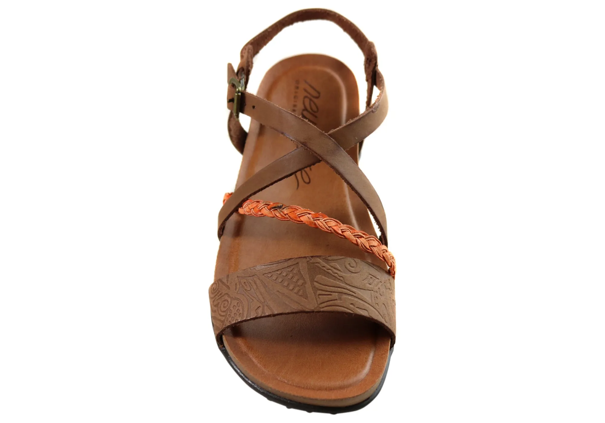 New Face Laurina Damen Bequeme Ledersandalen Hergestellt In Brasilien New Face Schuhe
