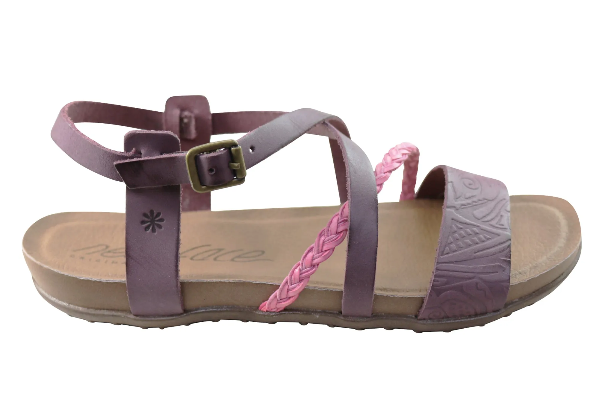 New Face Laurina Damen Bequeme Ledersandalen Hergestellt In Brasilien New Face Schuhe