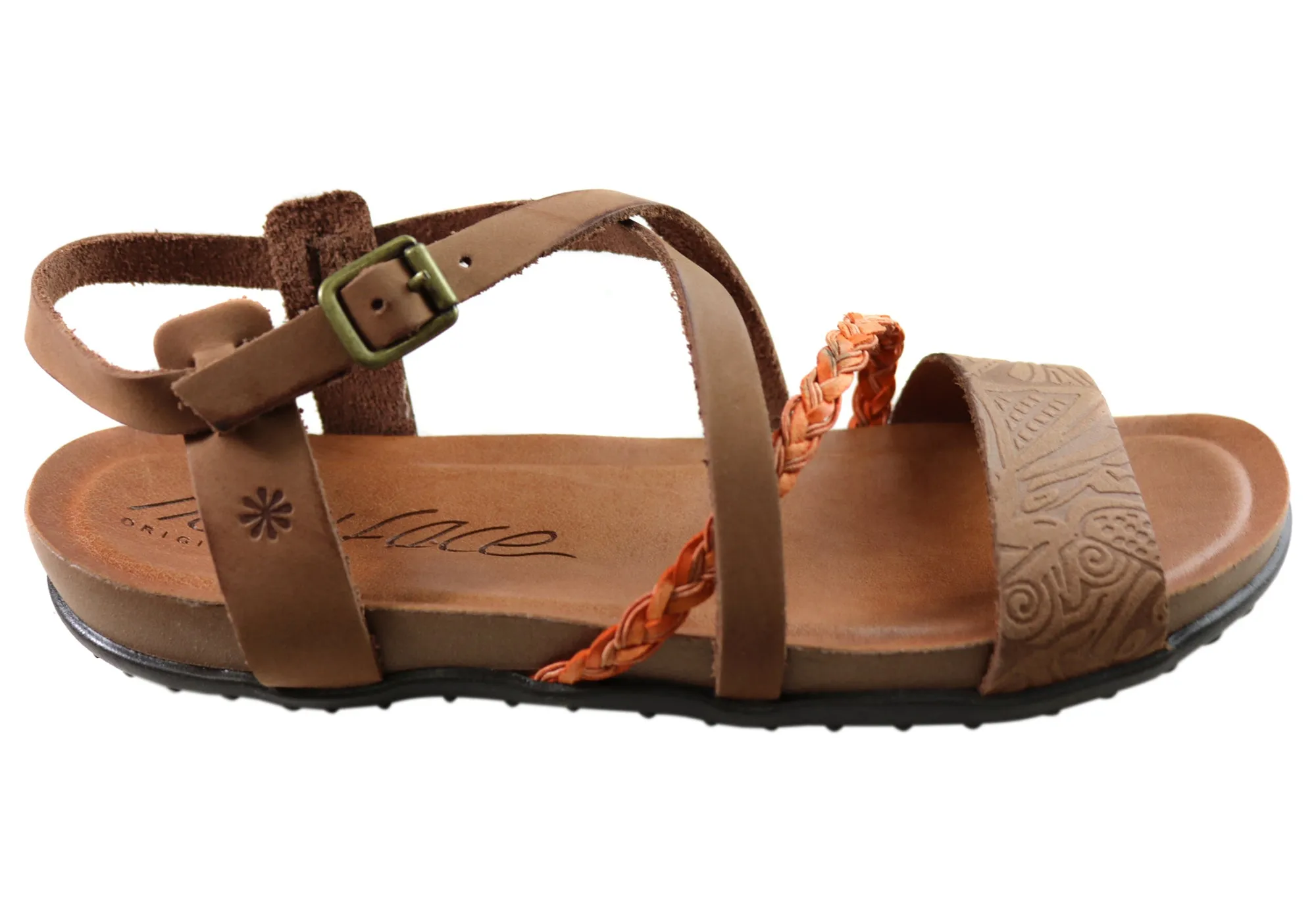 New Face Laurina Damen Bequeme Ledersandalen Hergestellt In Brasilien New Face Schuhe