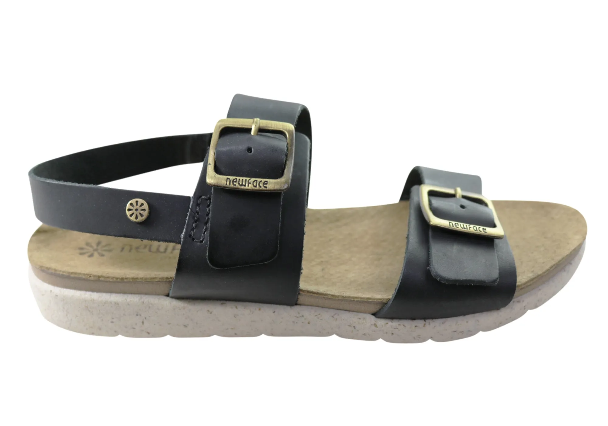 New Face Valley Damen Bequeme Ledersandalen Hergestellt in Brasilien New Face Schuhe