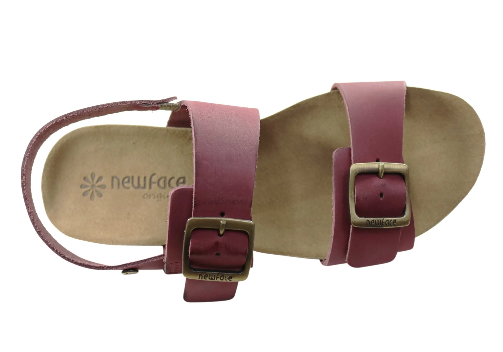 New Face Valley Damen Bequeme Ledersandalen Hergestellt in Brasilien New Face Schuhe