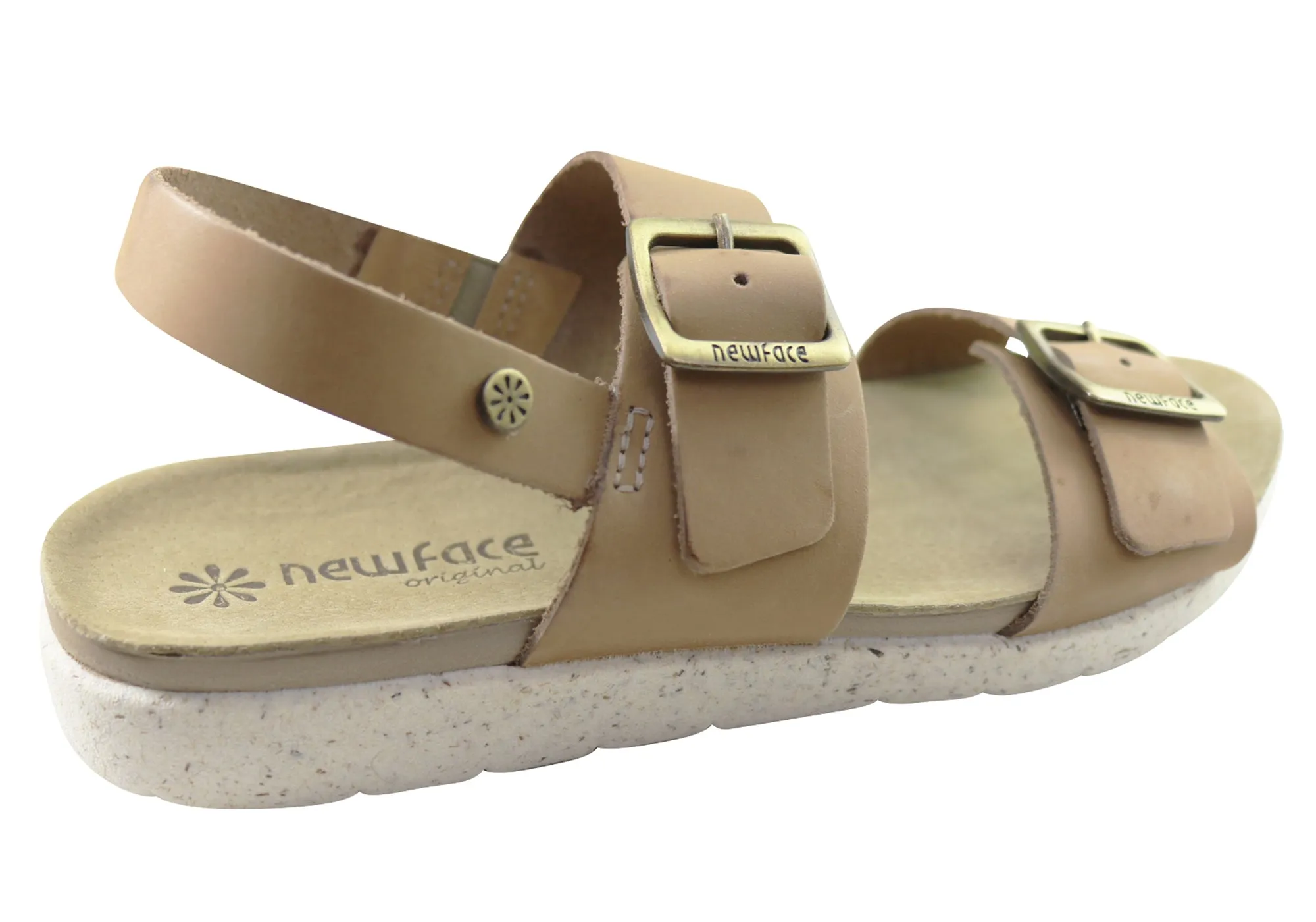 New Face Valley Damen Bequeme Ledersandalen Hergestellt in Brasilien New Face Schuhe
