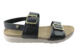 New Face Valley Damen Bequeme Ledersandalen Hergestellt in Brasilien New Face Schuhe