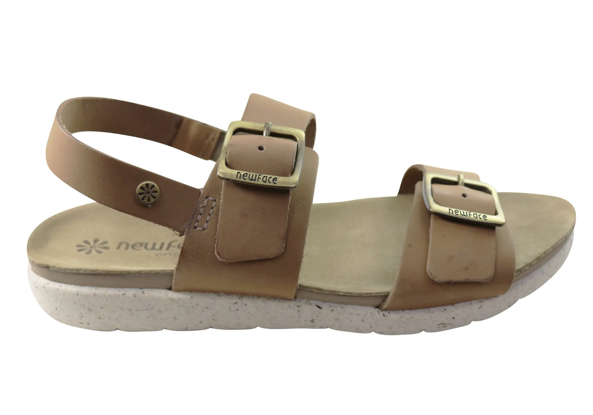New Face Valley Damen Bequeme Ledersandalen Hergestellt in Brasilien New Face Schuhe