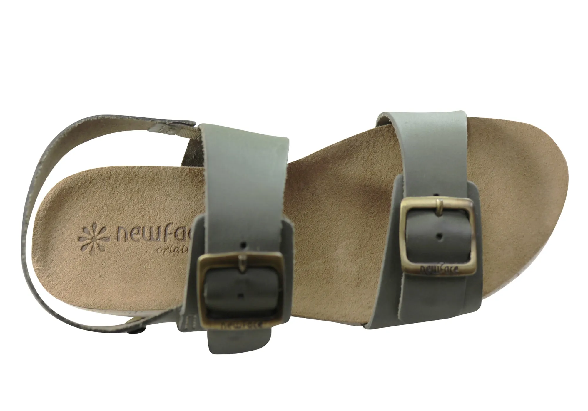 New Face Valley Damen Bequeme Ledersandalen Hergestellt in Brasilien New Face Schuhe