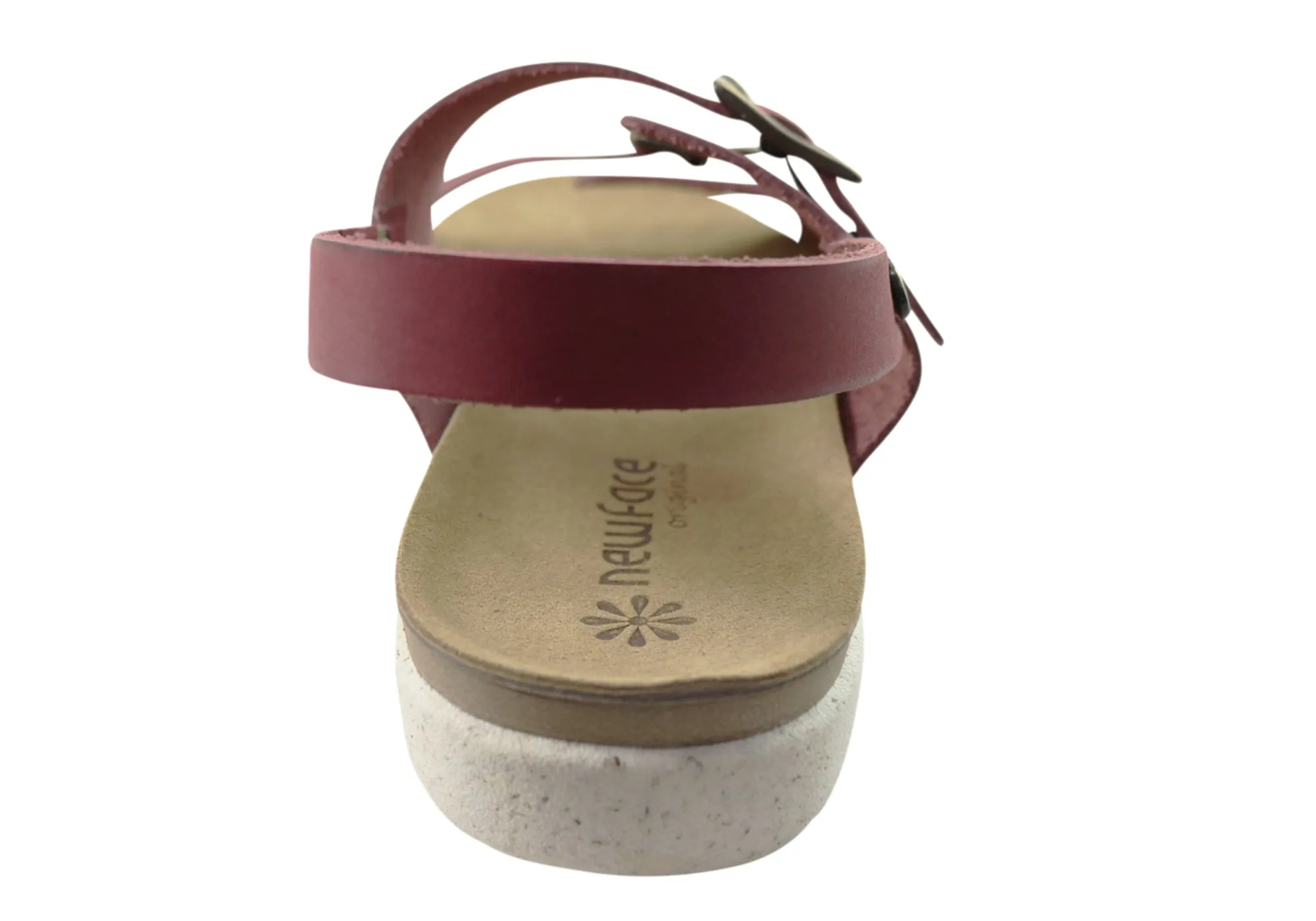 New Face Valley Damen Bequeme Ledersandalen Hergestellt in Brasilien New Face Schuhe