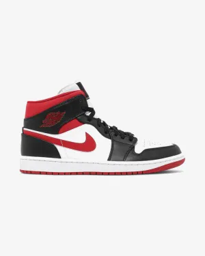 NIKE AIR JORDAN 1 MID GYM ROT SCHWARZ WEIß