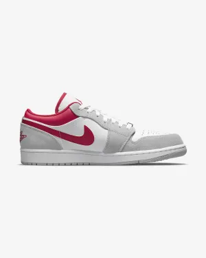 NIKE AIR JORDAN1 LOW LIGHT SMOKE GREY GYM RED (NEU)