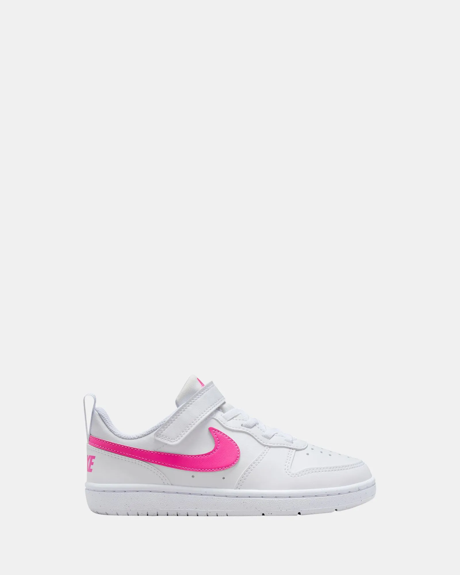 Nike Kinder-Schuhe Court Borough Low Recraft Vorschule Weiß/Laser Fuchsia