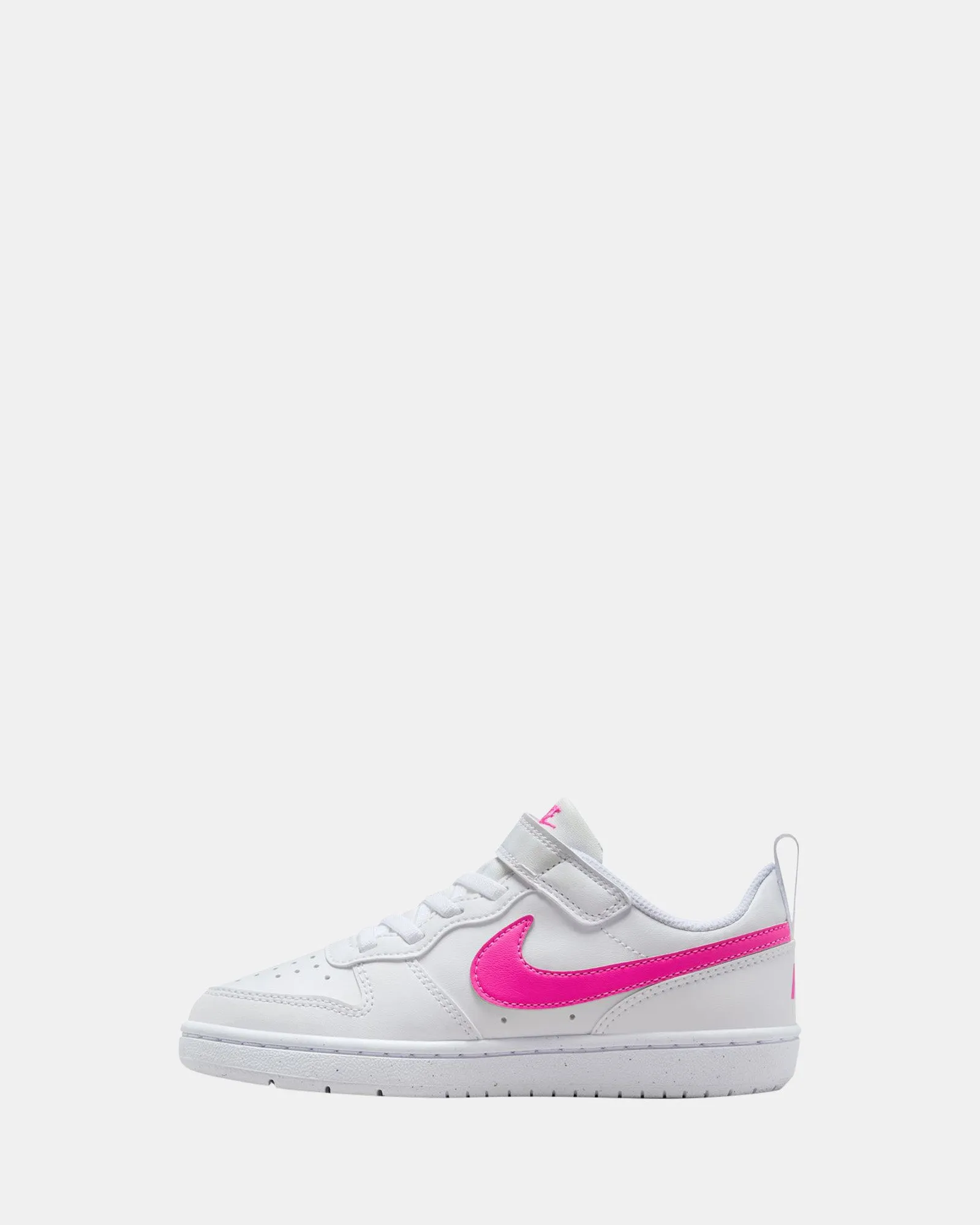 Nike Kinder-Schuhe Court Borough Low Recraft Vorschule Weiß/Laser Fuchsia