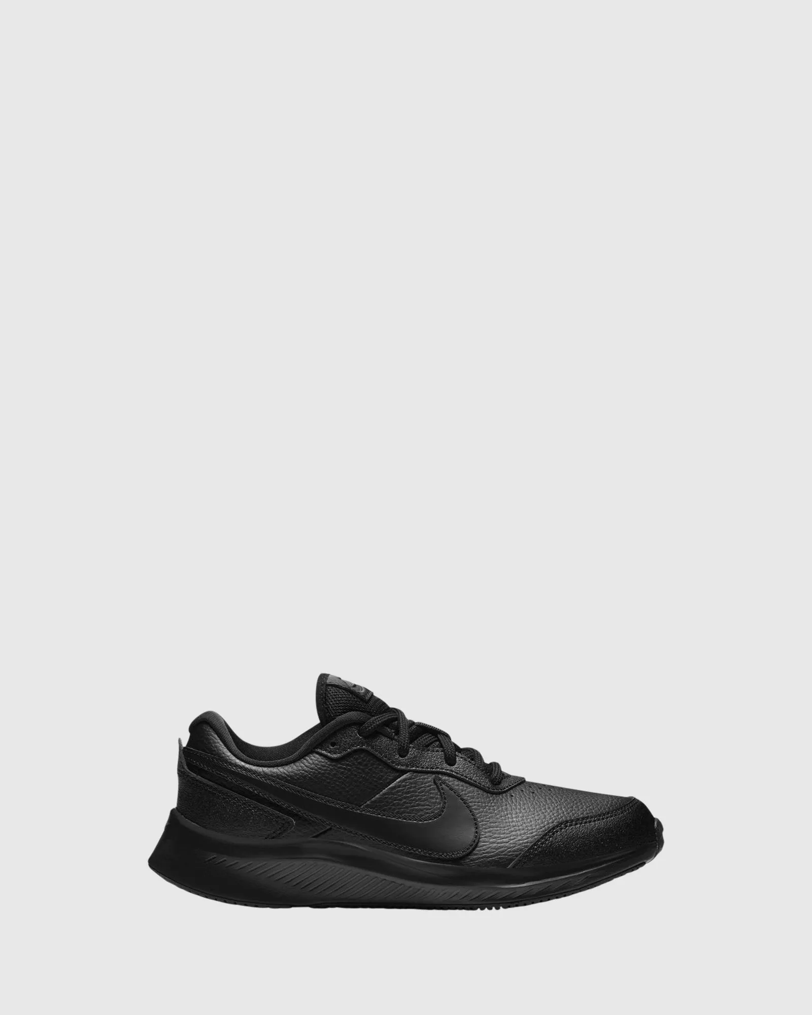 Nike Kinder Schuhe Varsity Leder Grundschule Schwarz