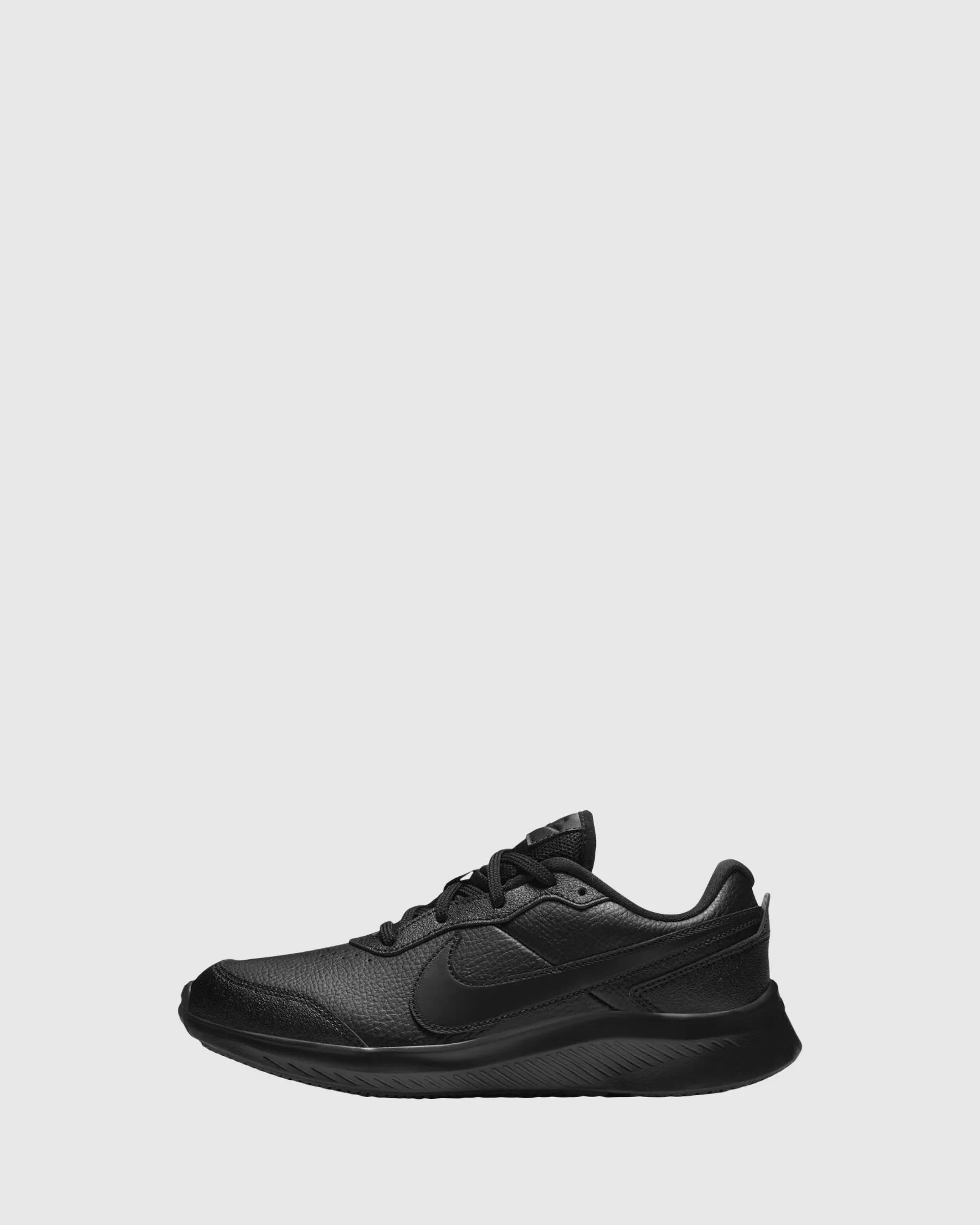 Nike Kinder Schuhe Varsity Leder Grundschule Schwarz