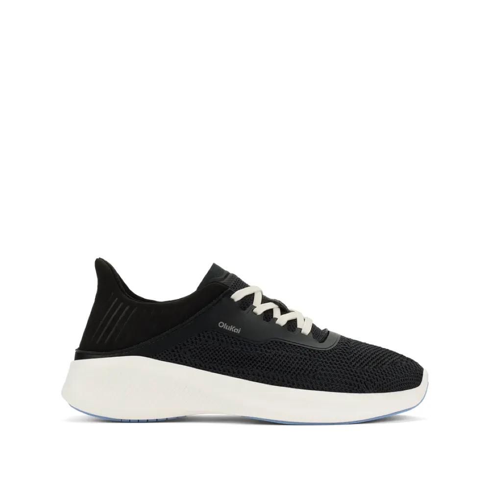 OluKai Damen Island Hopper Mesh Sneaker in Lava Rock Schwarz