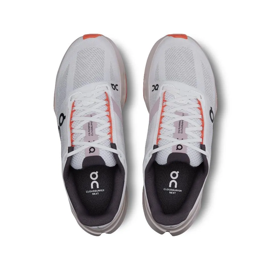 On Cloudsurfer Next Herrenlaufschuhe in Weiß Flame AW24