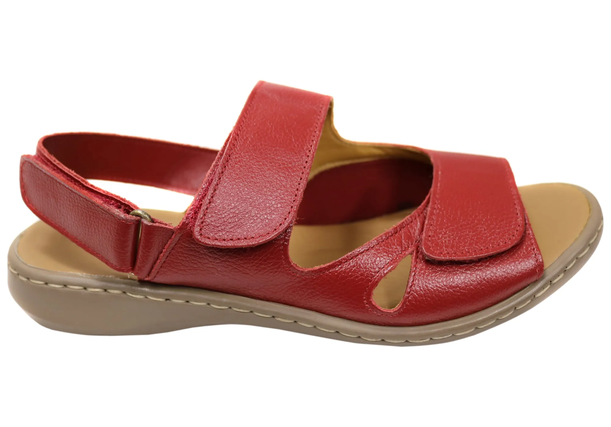 Opananken Eva Damen Bequeme Verstellbare Leder Brasilianische Sandalen Opananken Schuhe