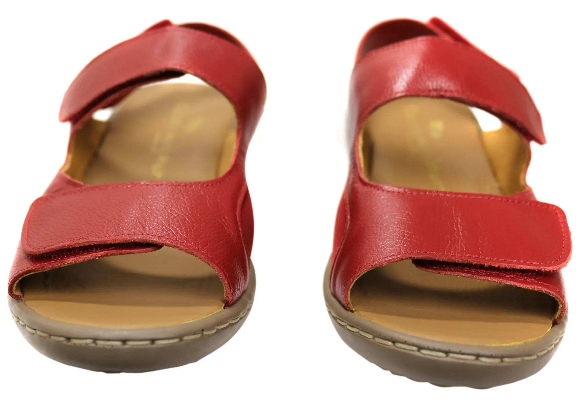 Opananken Eva Damen Bequeme Verstellbare Leder Brasilianische Sandalen Opananken Schuhe