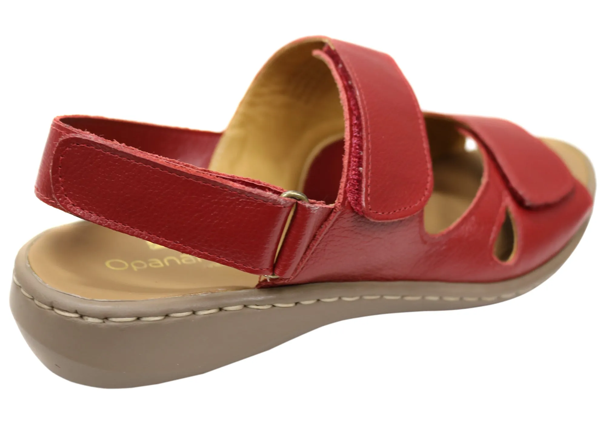 Opananken Eva Damen Bequeme Verstellbare Leder Brasilianische Sandalen Opananken Schuhe