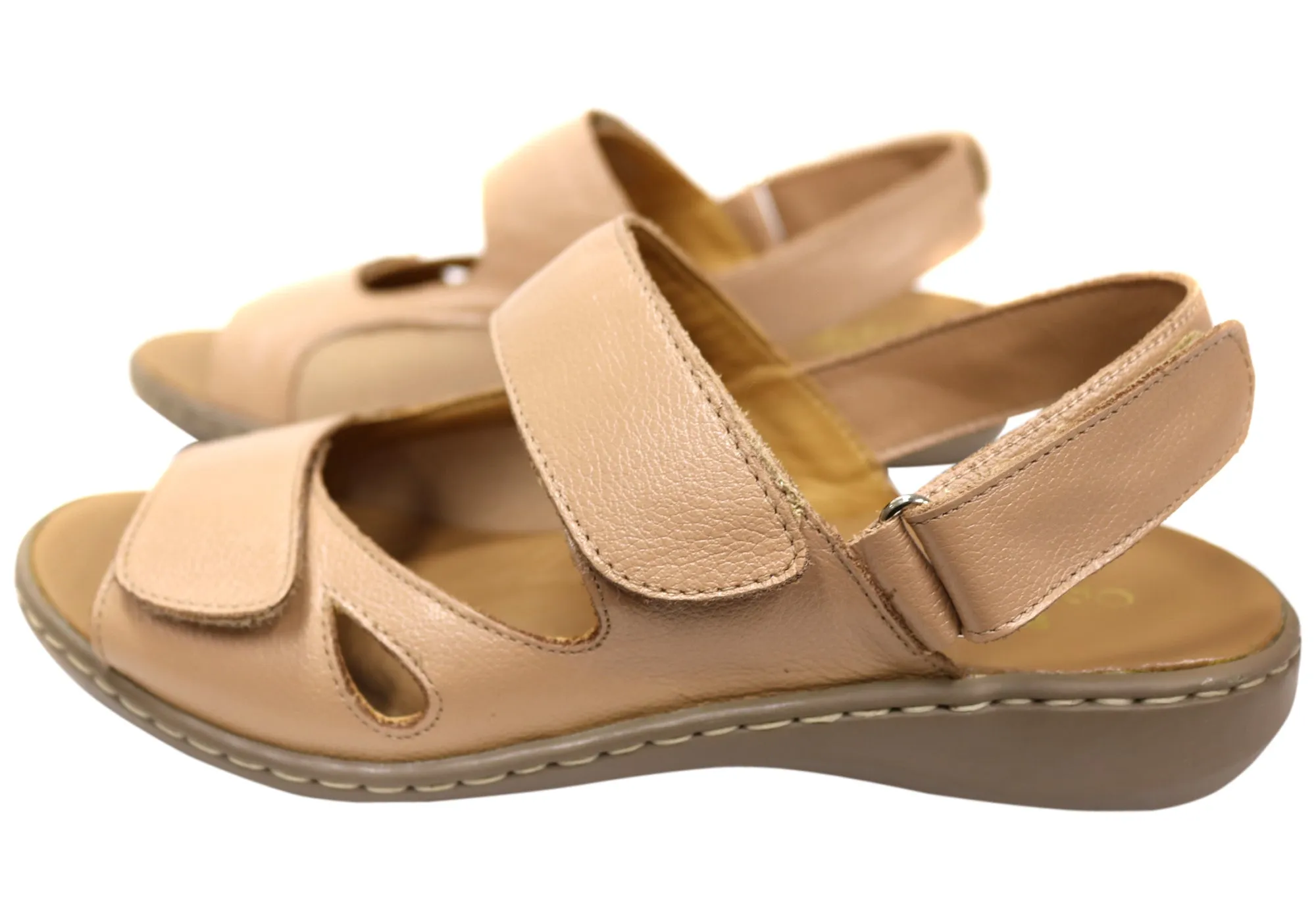 Opananken Eva Damen Bequeme Verstellbare Leder Brasilianische Sandalen Opananken Schuhe