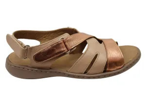 Opananken Larra Damen Bequeme Brasilianische Ledersandalen Opananken Schuhe